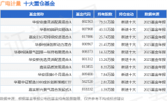 <b>中持无数量最多的公募基金为华安基金的华安安</b>